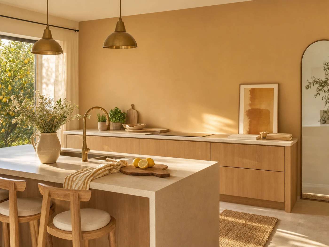Honey Stone in a Matte finish — room (illustration)